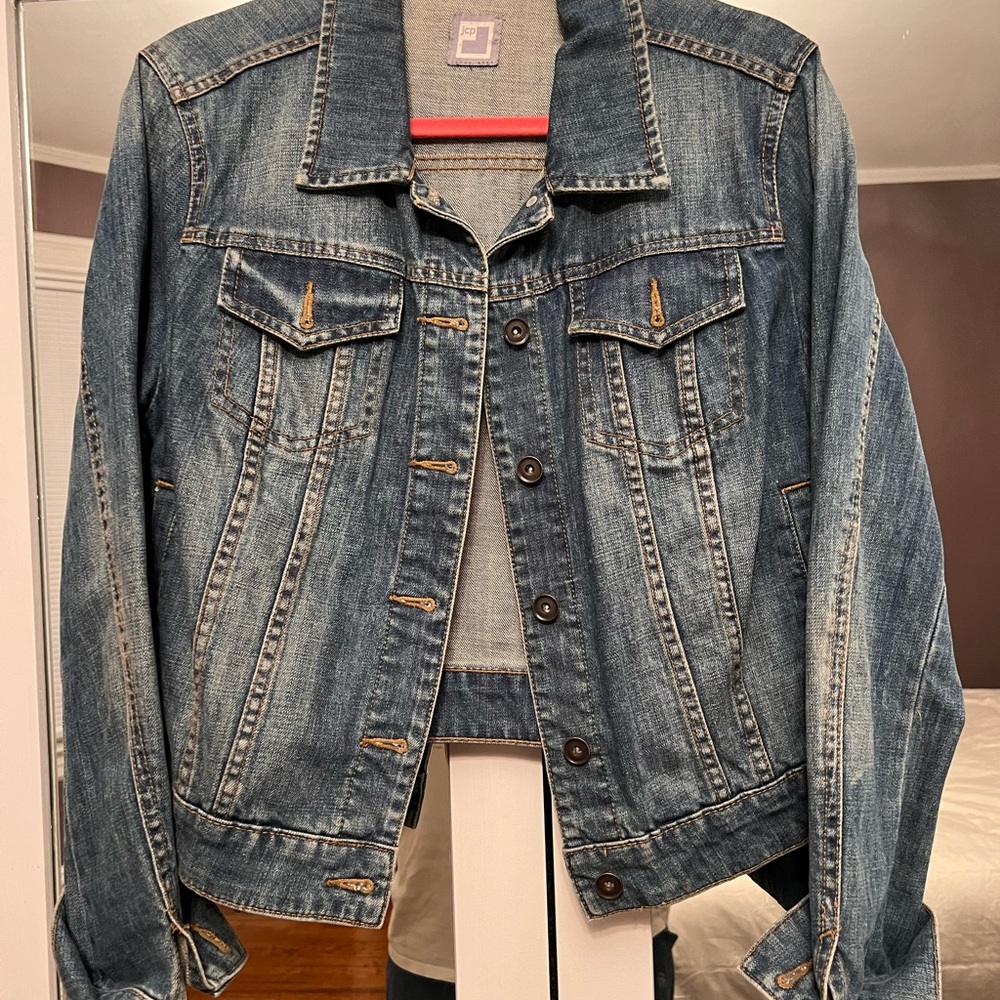 JC Penny Denim Jacket Sz L